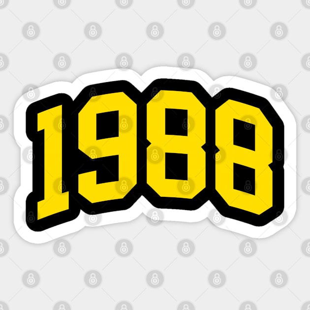 1988 Sticker by monkeyflip